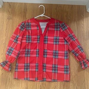 Plaid Red Women’s Shirt